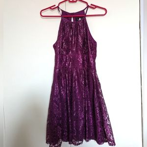 Purple Cocktail Dress Size 3/4